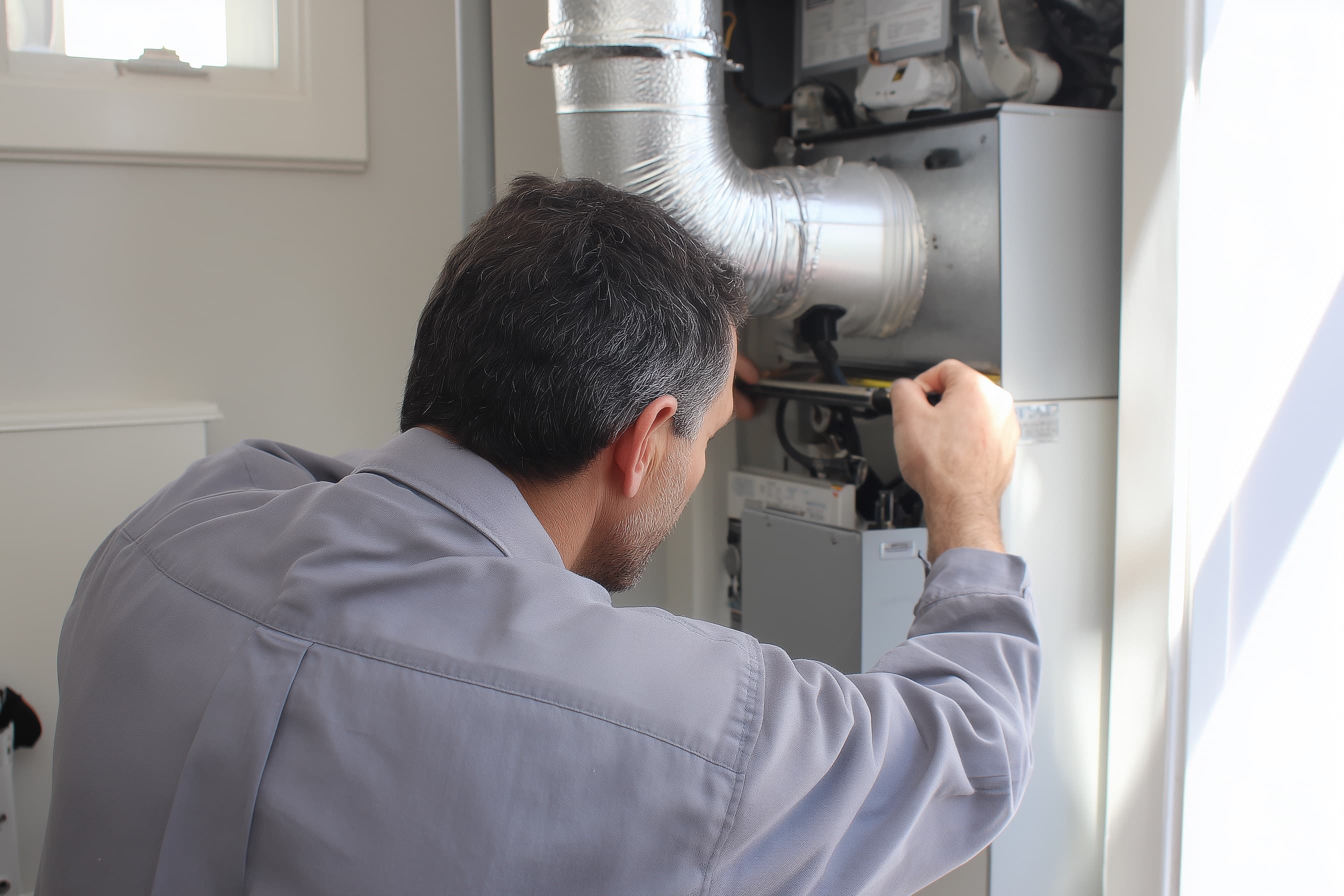 HVAC work on a Bozeman-area home