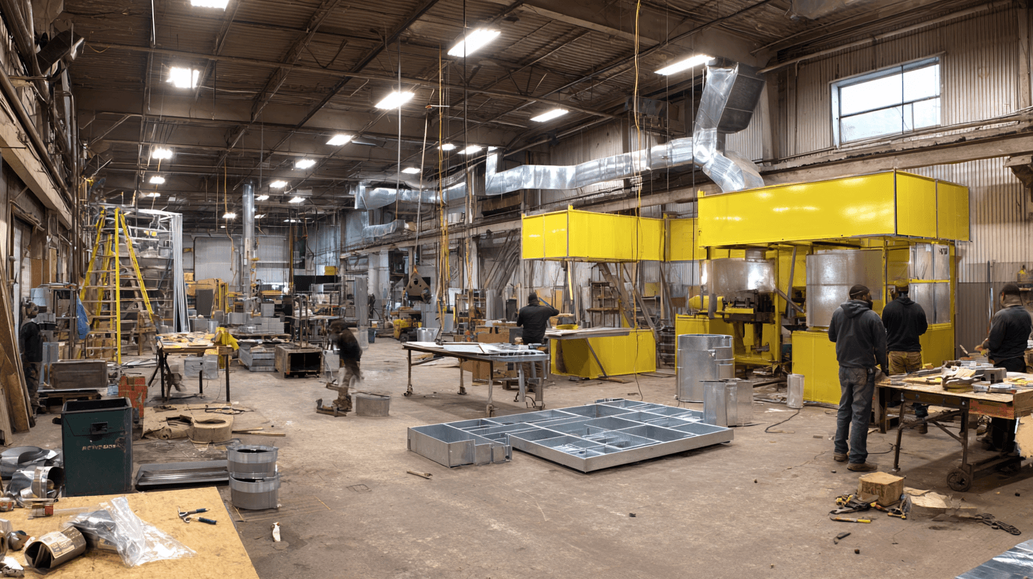 The Denning Sheet Metal shop on Highway 40 in Columbia Falls